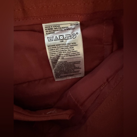 Banana Republic Orange Tapered Cropped Leg Pants - Picture 6 of 7